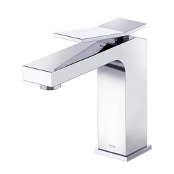Single Handle Monoblock Bathroom Sink Faucet in Chrome