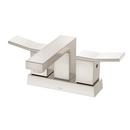 Gerber Plumbing Brushed Nickel Two Handle Centerset Bathroom Sink Faucet Lever Handle 