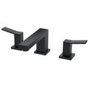 Gerber Plumbing Satin Black Two Handle Widespread Bathroom Sink Faucet Lever Handle 