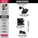 Delta Faucet Matte Black Two Handle Single Function Bathtub & Shower Faucet (Trim Only) 