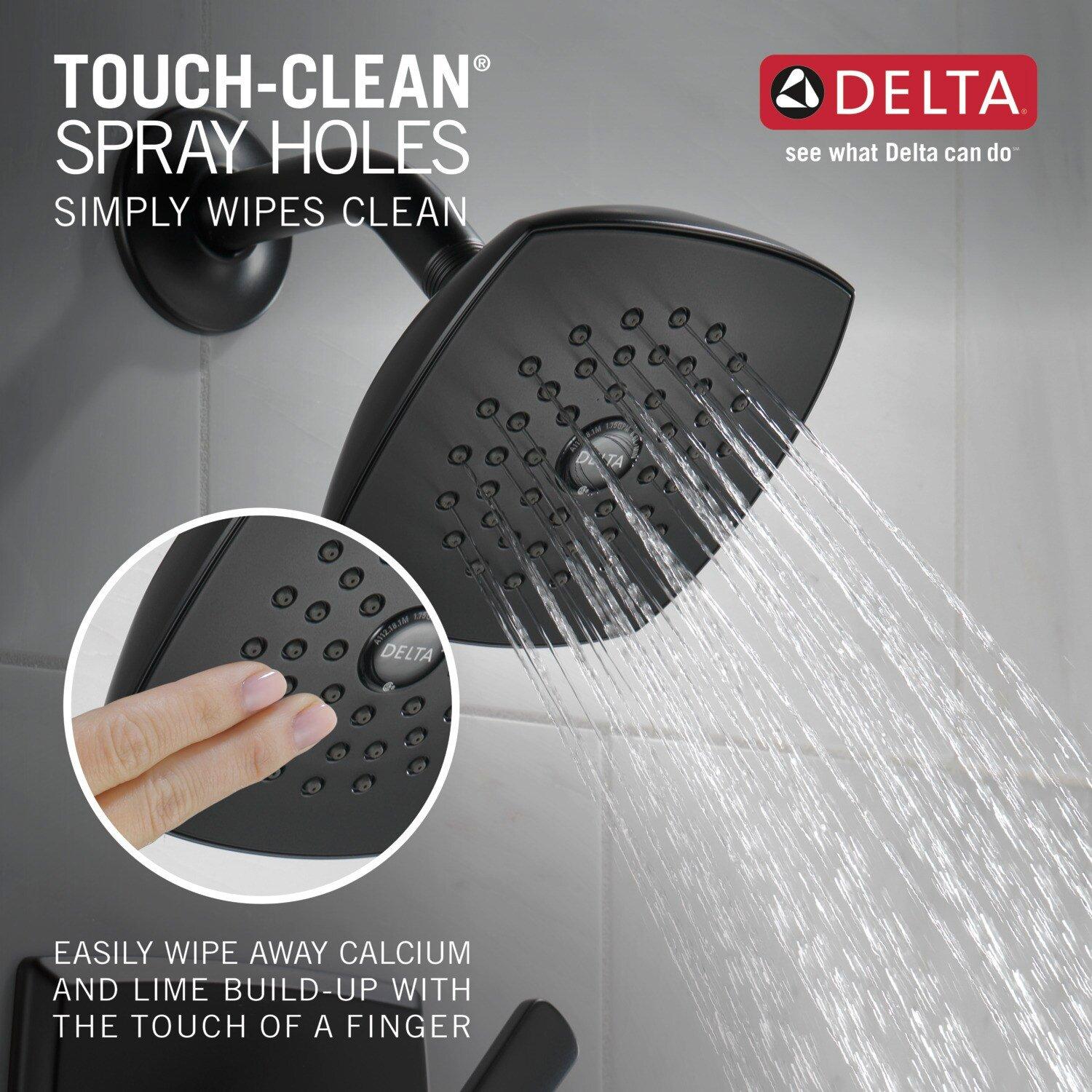 Delta Faucet Matte Black Two Handle Single Function Bathtub & Shower Faucet (Trim Only) 