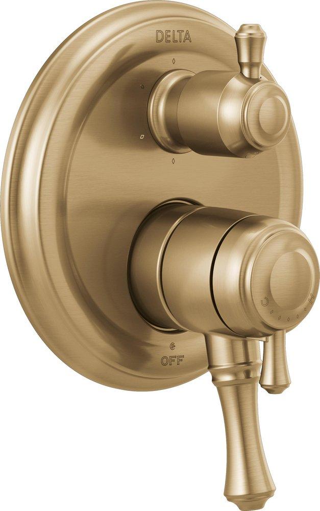 Delta Faucet Champagne Bronze Three Handle Bathtub & Shower Faucet (Trim Only) 