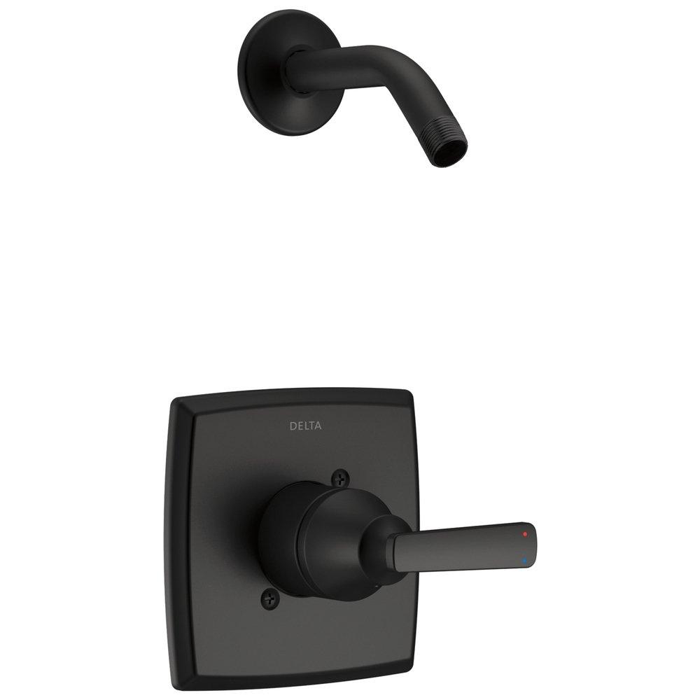 Delta Faucet Matte Black Single Handle Shower Faucet 