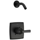 One Handle Single Function Shower Faucet in Matte Black (Trim Only)