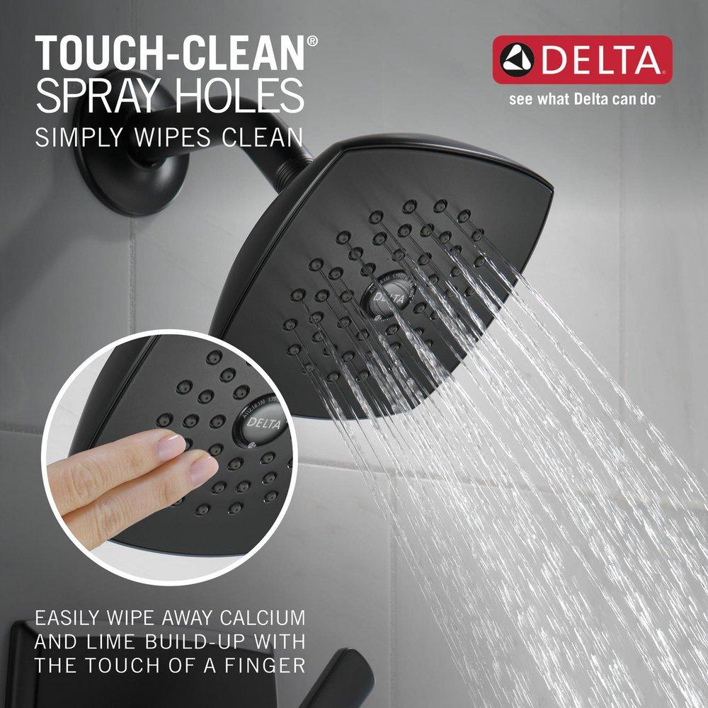 Delta Faucet Matte Black Single Handle Single Function Shower Faucet (Trim Only) 