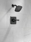 Delta Faucet Matte Black Single Handle Single Function Shower Faucet (Trim Only) 