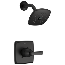 One Handle Single Function Shower Faucet in Matte Black (Trim Only)