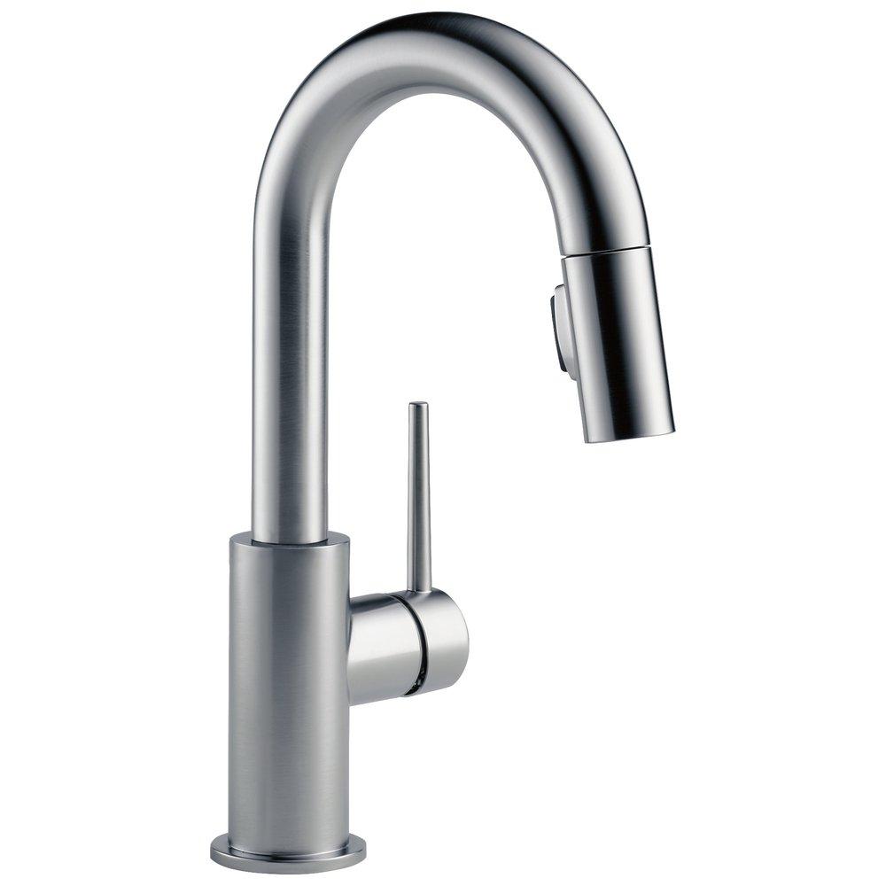 Single Handle Lever Bar Faucet in Arctic Stainless 