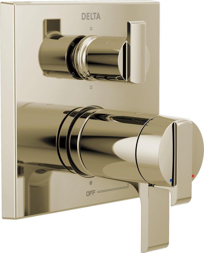 Delta Faucet Brilliance&reg; Polished Nickel Two Handle Multi Function Bathtub & Shower Faucet (Trim Only) 