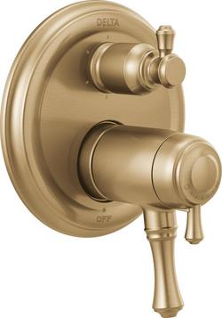 Three Handle Multi Function Bathtub & Shower Faucet in Brilliance® Champagne Bronze (Trim Only)