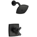 One Handle Single Function Shower Faucet in Matte Black (Trim Only)