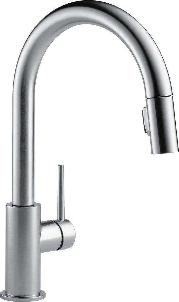 Delta Faucet Arctic Stainless Single Handle Pull Down Kitchen Faucet 