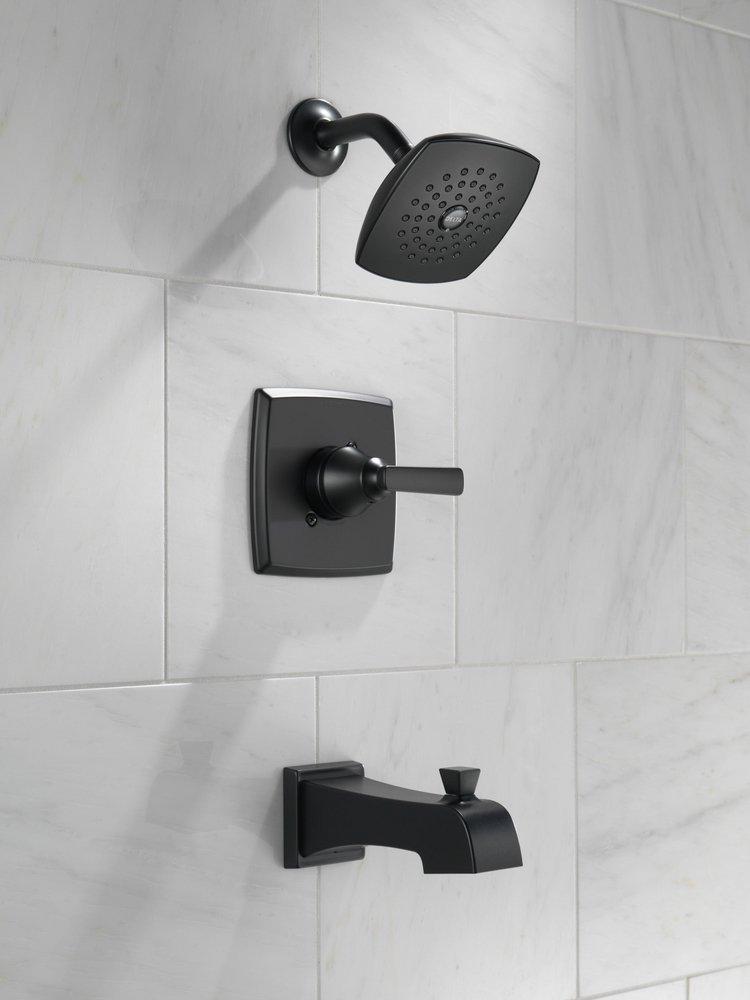 Delta Faucet Matte Black Single Handle Single Function Bathtub & Shower Faucet (Trim Only) 