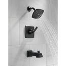 Delta Faucet Matte Black Single Handle Single Function Bathtub & Shower Faucet (Trim Only) 