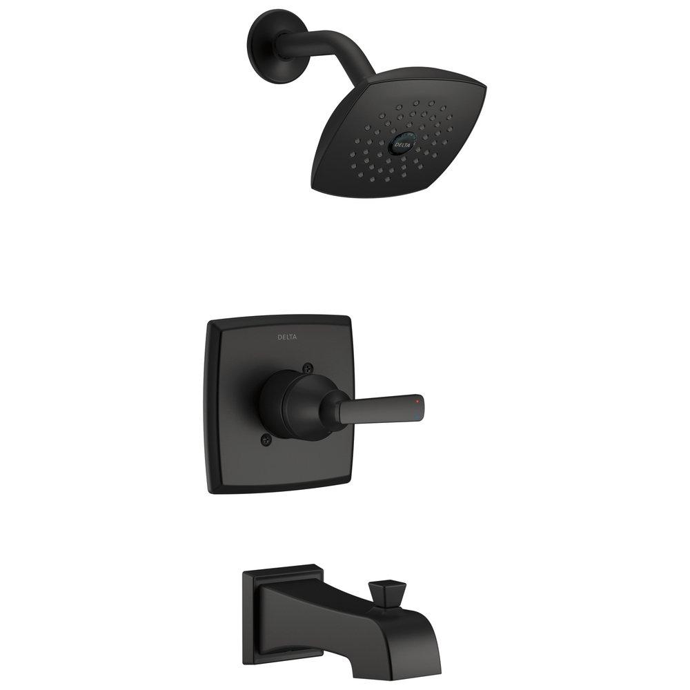Delta Faucet Matte Black Single Handle Single Function Bathtub & Shower Faucet (Trim Only) 