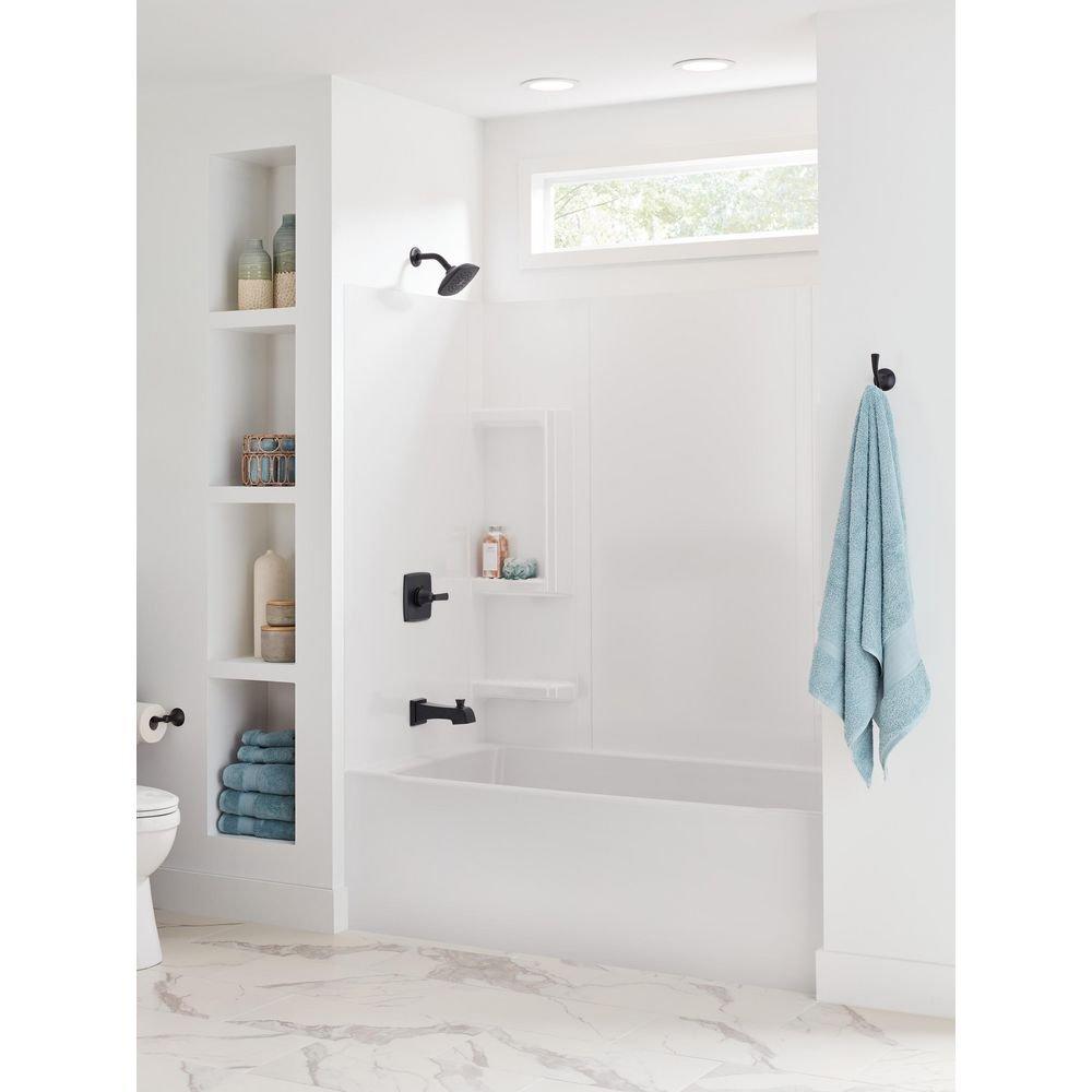 Delta Faucet Matte Black Single Handle Single Function Bathtub & Shower Faucet (Trim Only) 