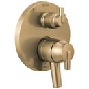 Delta Faucet Brilliance&reg; Champagne Bronze 6-5/8 in. 6-Setting Integrated Diverter Valve Trim 