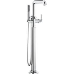 Single Handle Floor Mount Filler in Chrome (Handles Sold Separately)