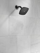 Delta Faucet Matte Black Single Function Full Showerhead 