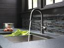 Single Handle Pull Down Bar Faucet in Black Stainless 