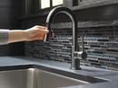 Single Handle Pull Down Bar Faucet in Black Stainless 