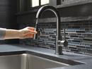 Single Handle Pull Down Bar Faucet in Black Stainless 