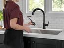 Delta Faucet Matte Black Single Handle Pull Down Kitchen Faucet 