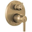 Delta Faucet Brilliance&reg; Champagne Bronze 6-5/8 in. Valve Trim with Integrated Diverter with Double-Handle 