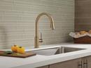 Delta Faucet Champagne Bronze Single Handle Pull Down Kitchen Faucet 