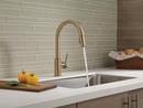 Delta Faucet Champagne Bronze Single Handle Pull Down Kitchen Faucet 