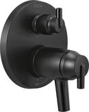 Delta Faucet Matte Black Three Handle Bathtub & Shower Faucet Trim Only 