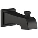 Delta Faucet Matte Black 7-47/50 in. Plastic Tub Spout 
