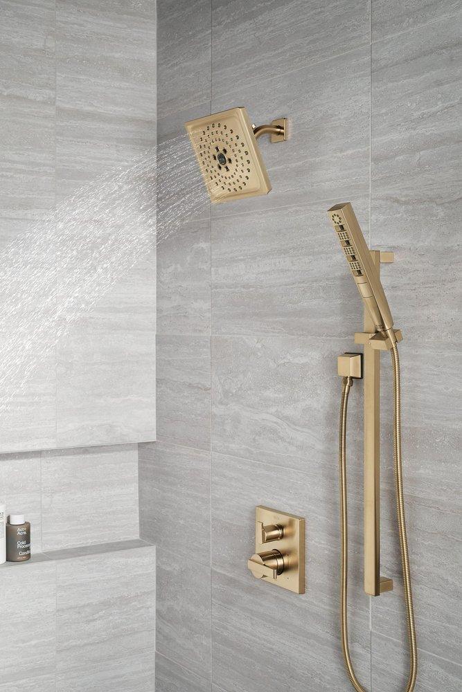 Delta Faucet Brilliance Champagne Bronze Two Handle Pressure Balancing Valve Trim 