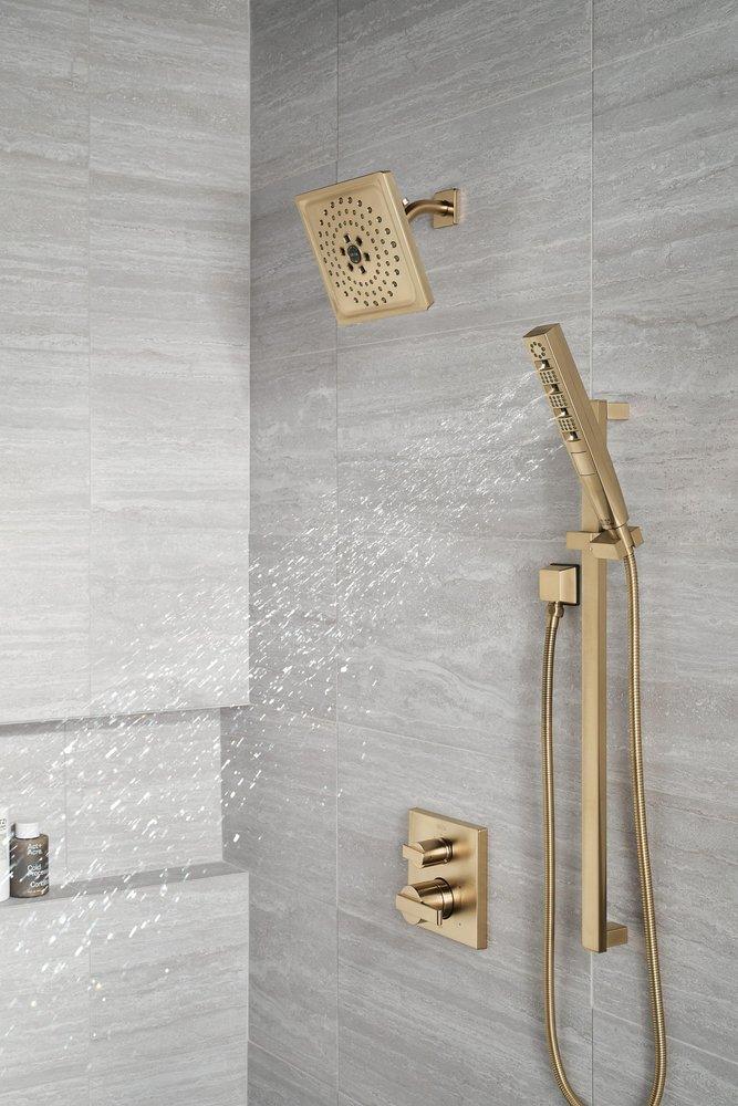Delta Faucet Brilliance Champagne Bronze Two Handle Pressure Balancing Valve Trim 