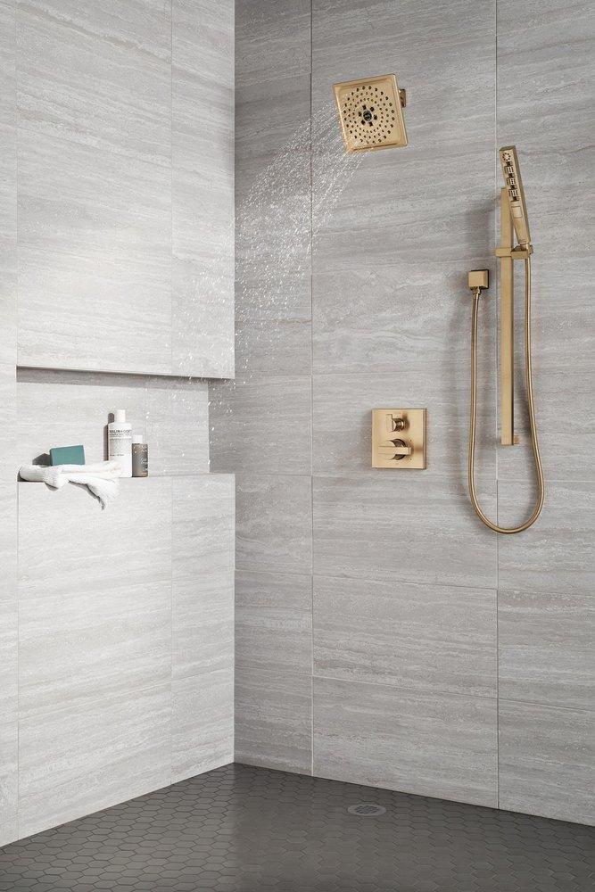 Delta Faucet Brilliance Champagne Bronze Two Handle Pressure Balancing Valve Trim 