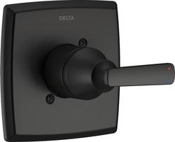 Single Handle Pressure Balancing Valve Trim in Matte Black