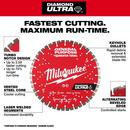 Milwaukee&reg; Red Concrete, Rebar and Cutting Circular Saw Blade 