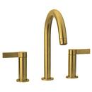 Fortis Brushed Gold Two Handle Widespread Bathroom Sink Faucet Lever Handle 