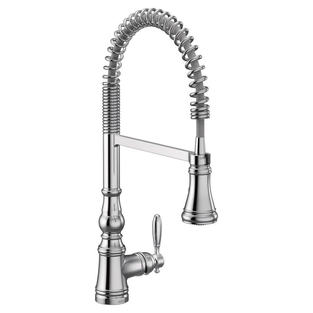 Moen Chrome Single Handle Pull Down Kitchen Faucet 