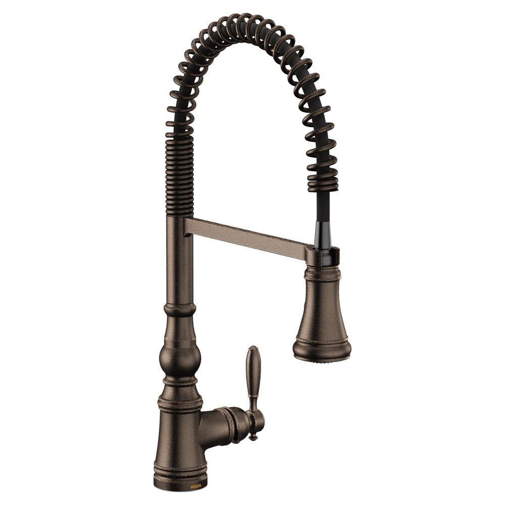 Moen Oil Rubbed Bronze Single Handle Pull Down Kitchen Faucet 