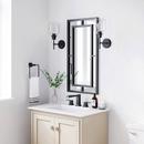 PROFLO&reg; Matte Black Rectangular Closed Towel Ring 