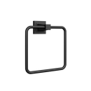 PROFLO&reg; Matte Black Rectangular Closed Towel Ring 