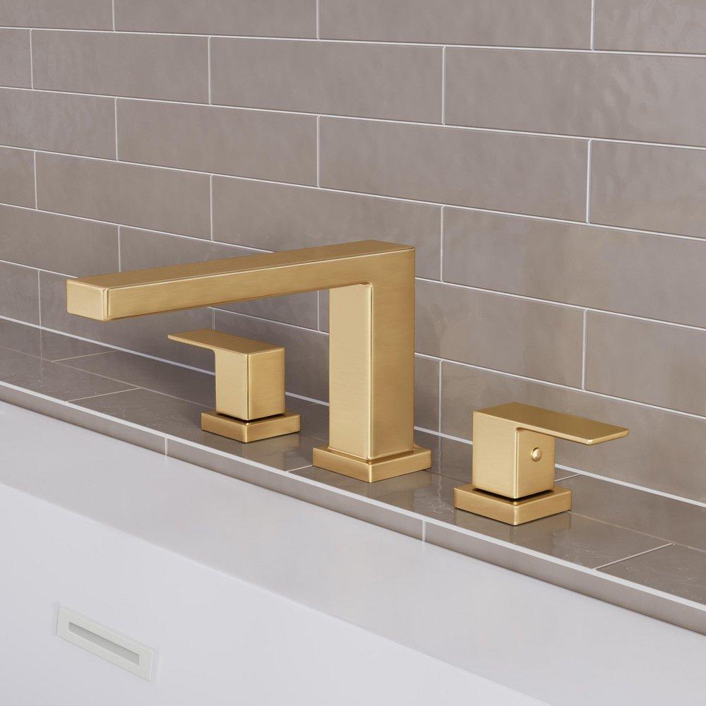 PROFLO&reg; Matte Black Two Handle Roman Tub Faucet (Trim Only) 