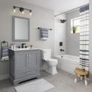 PROFLO&reg; Matte Black 24 in. Towel Bar 