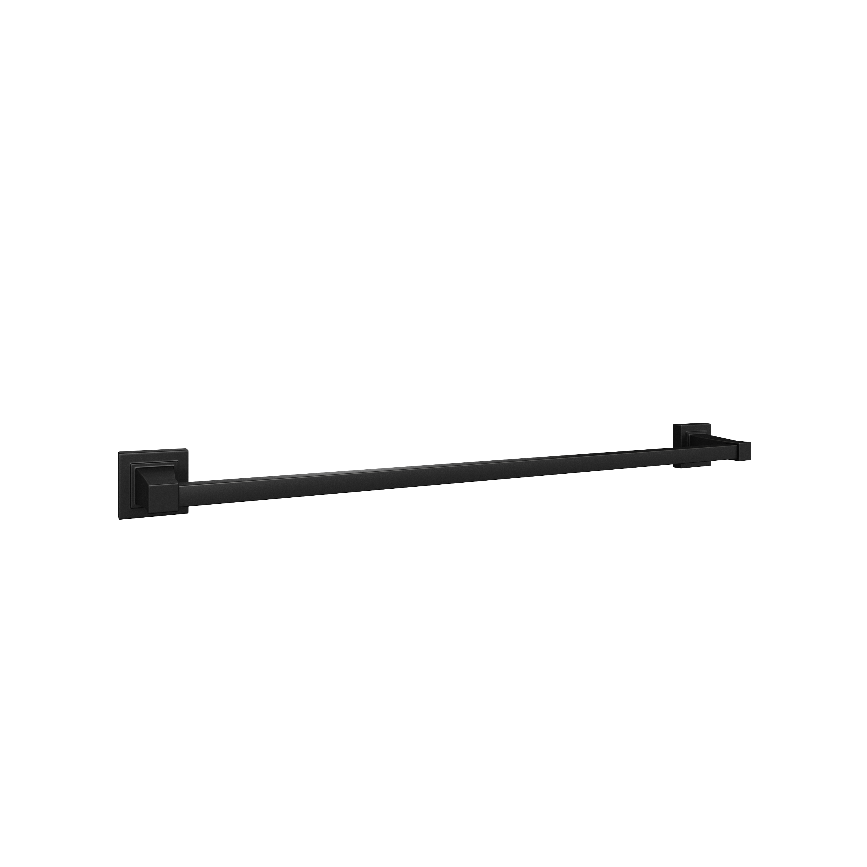 PROFLO&reg; Matte Black 24 in. Towel Bar 