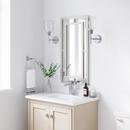 PROFLO&reg; Chrome Rectangular Closed Towel Ring 