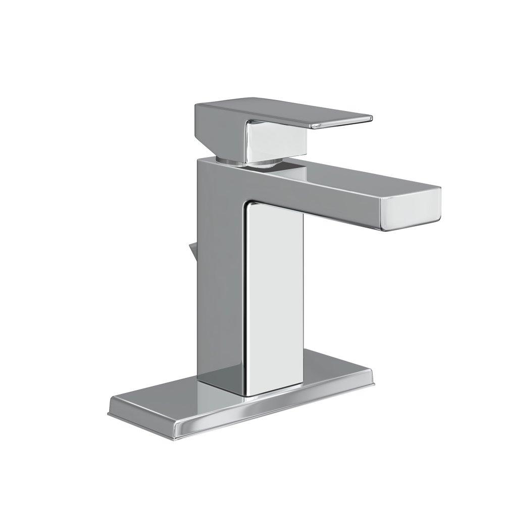 PROFLO PFWSCM1M117 Single Handle Bathroom Faucet – Polished Chrome, 1.2 GPM, Deck Mount