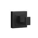 PROFLO&reg; Matte Black 1-Hook Robe Hook 