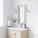 PROFLO&reg; Brushed Nickel Rectangular Closed Towel Ring 