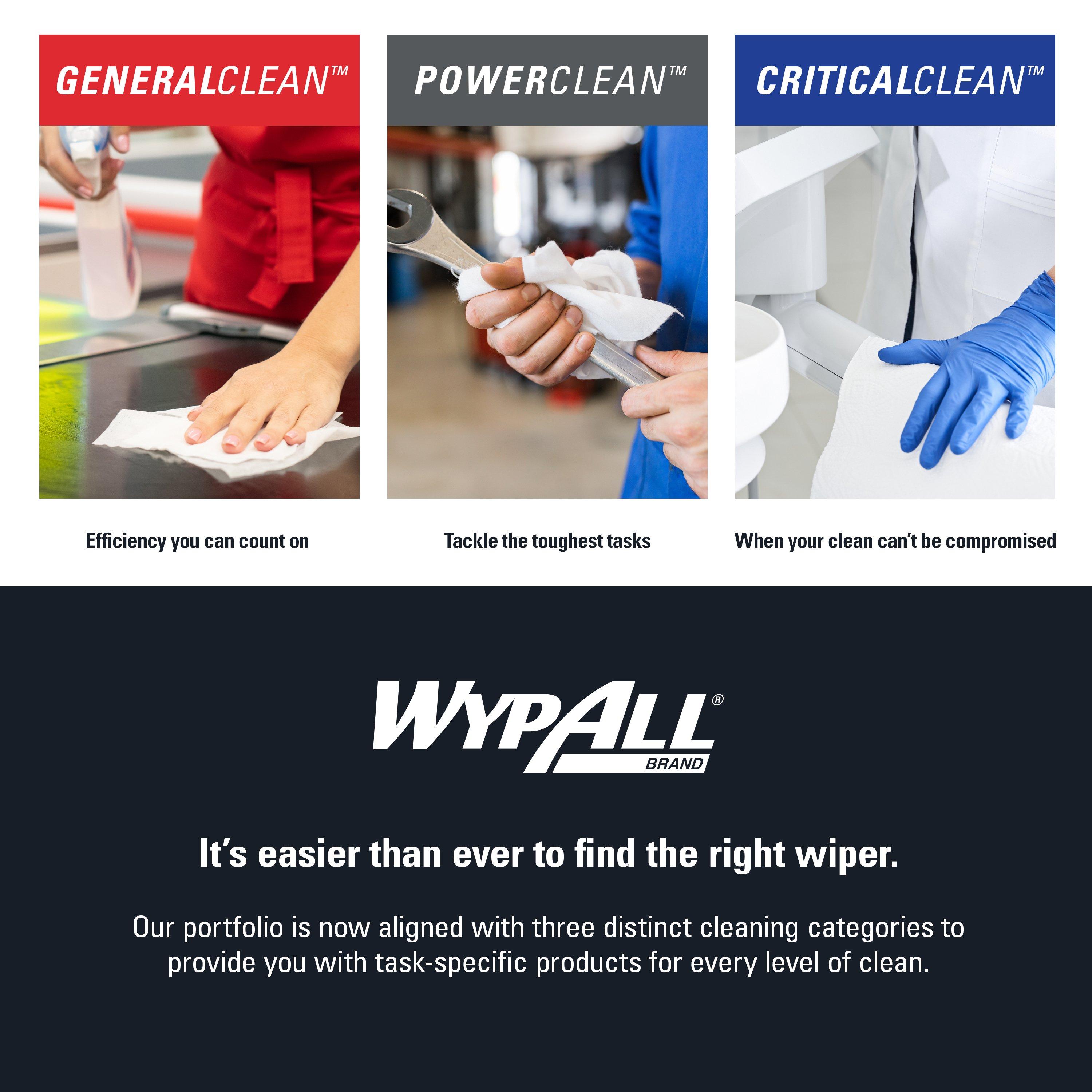 WypAll&reg; Blue 12-1/2 x 16-4/5 in. Hydroknit Wiper (Box of 160) 